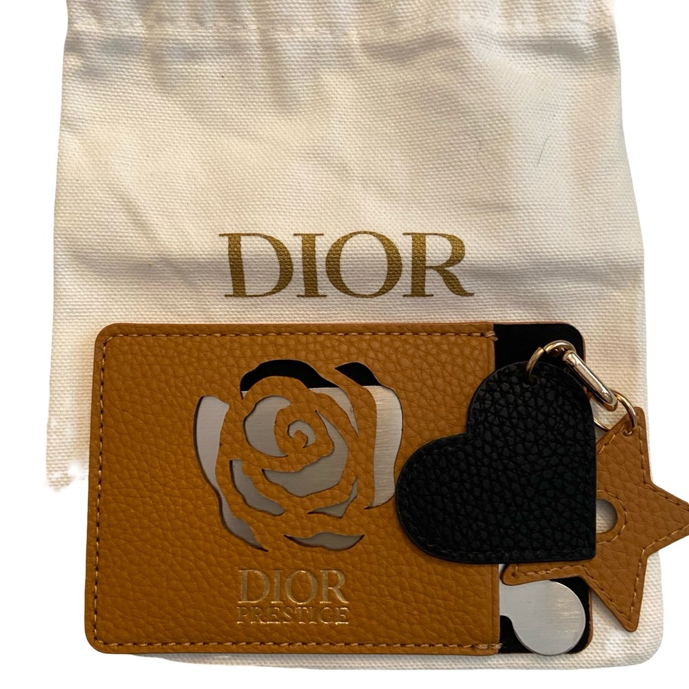 DIOR Prestige Leather Cardholder with Mirror and Charms
